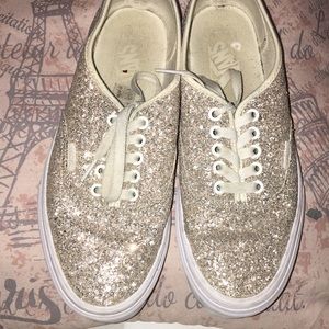 Vans glitter shoes low top
